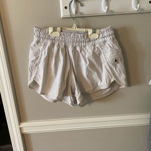 White lululemon shorts size 8